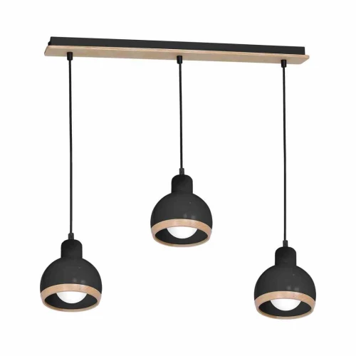 Lampa wisząca OVAL 3xE27 czarny