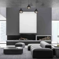 Lampa wisząca OVAL 3xE27 czarny