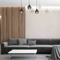 Lampa wisząca OVAL 3xE27 czarny