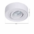 Lampa podtynkowa Nusa okrągły biały