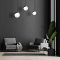Lampa wisząca SFERA 3xE14 czarny