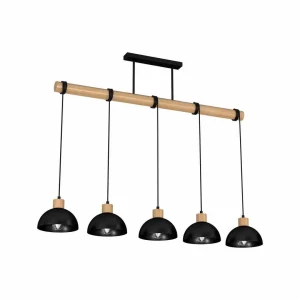 Lampa wisząca ERIK 5xE27 czarny