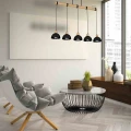 Lampa wisząca ERIK 5xE27 czarny