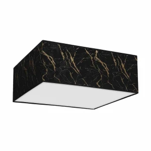 Plafon SENSO kwadrat czarno/złoty 3xE27 szer.50cm
