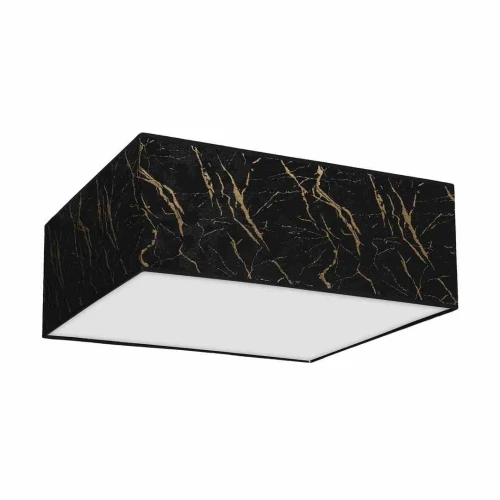 Plafon SENSO kwadrat czarno/złoty 3xE27 szer.50cm