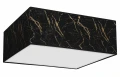 Plafon SENSO kwadrat czarno/złoty 3xE27 szer.50cm