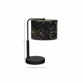 Lampa stołowa SENSO 1xE27 czarno/złoty