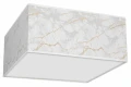 Plafon SENSO kwadrat biało/złoty 2xE27 szer.40cm