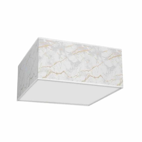 Plafon SENSO kwadrat biało/złoty 3xE27 szer.50cm
