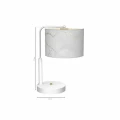 Lampa stołowa SENSO 1xE27 biało/złoty