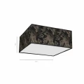 Plafon SATINO czarny 3xE27 szer.50cm