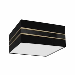 Plafon Kwadrat ULTIMO czarny 2xE27 szer.40cm