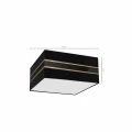 Plafon Kwadrat ULTIMO czarny 2xE27 szer.40cm