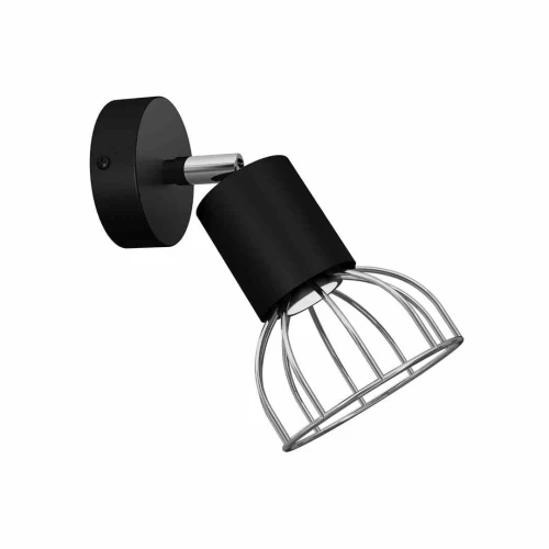 Kinkiet DANTE 1xGU10 czarny/chrom