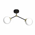 Plafon JOY czarno/złoty 2xE14 szer.46cm