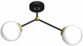 Plafon JOY czarno/złoty 2xE14 szer.46cm