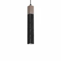 Lampa wisząca SOLO SAWN 1x mini GU10 czarny/drewno