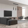 Lampa wisząca SOLO SAWN 3x mini GU10 czarny/drewno
