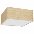 Plafon MARSHALL biały/rattan 3xE27 szer.50cm