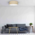 Plafon MARSHALL biały/rattan 3xE27 szer.50cm