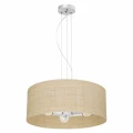 Lampa wisząca MARSHALL 3xE27 biały/rattan