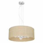 Lampa wisząca MARSHALL 3xE27 biały/rattan