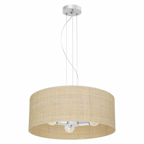 Lampa wisząca MARSHALL 3xE27 biały/rattan