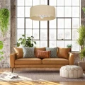 Lampa wisząca MARSHALL 3xE27 biały/rattan