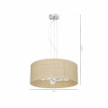 Lampa wisząca MARSHALL 3xE27 biały/rattan