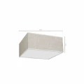 Plafon LINO biały 2xE27 szer.40cm