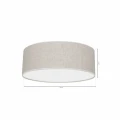 Plafon LINO biały 3xE27 szer.50cm