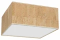 Plafon CORK biały 2xE27 szer.40cm