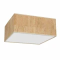 Plafon CORK biały 3xE27 szer.50cm