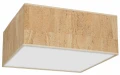 Plafon CORK biały 3xE27 szer.50cm