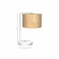 Lampa biurkowa CORK 1xE28 biały