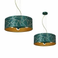 Lampa wisząca ZIGGY 3xE27 złoty/zielony