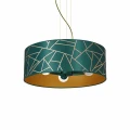 Lampa wisząca ZIGGY 3xE27 złoty/zielony