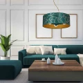 Lampa wisząca ZIGGY 3xE27 złoty/zielony