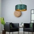 Lampa wisząca ZIGGY 3xE27 złoty/zielony