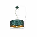 Lampa wisząca ZIGGY 3xE27 złoty/zielony
