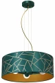 Lampa wisząca ZIGGY 3xE27 złoty/zielony