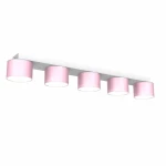 Plafon DIXIE różowy/biały 5xGX53 szer.64cm