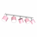 Plafon DIXIE różowy/biały 5xGX53 szer.64cm