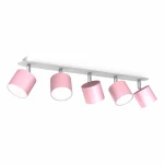 Plafon DIXIE różowy/biały 5xGX53 szer.64cm