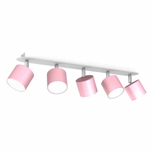Plafon DIXIE różowy/biały 5xGX53 szer.64cm