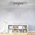 Plafon DIXIE różowy/biały 5xGX53 szer.64cm