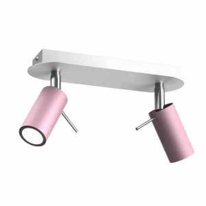 Plafon PRESTON różowy/biały 2x mini GU10 GU10 24cm