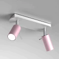 Plafon PRESTON różowy/biały 2x mini GU10 GU10 24cm