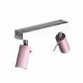 Plafon PRESTON różowy/biały 2x mini GU10 GU10 24cm