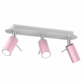 Plafon PRESTON różowy/biały 3x mini GU10 GU10 34cm